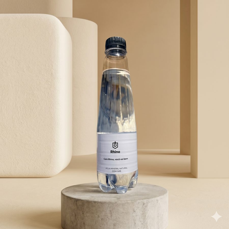 Lindoya 300 ml com gás - Garrafa PET · rótulo vinil adesivo