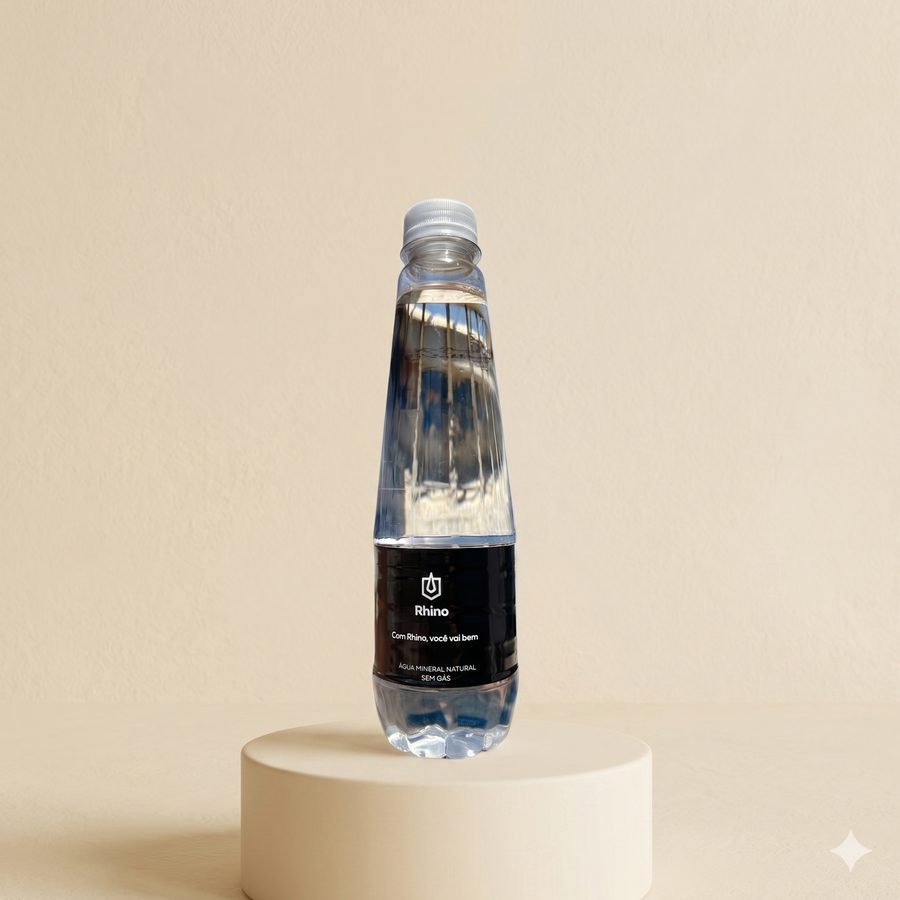 Água com gás 300 ml - Garrafa PET · rótulo vinil adesivo