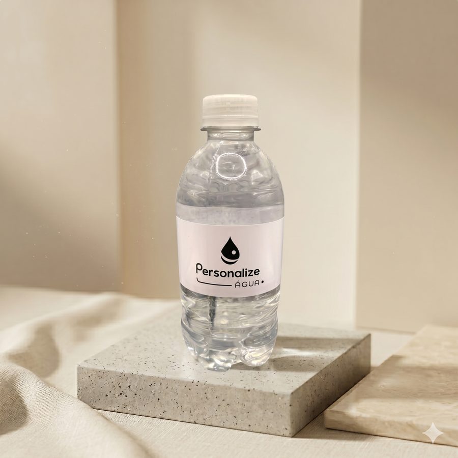 Água 350 ml - Garrafa PET · rótulo vinil adesivo