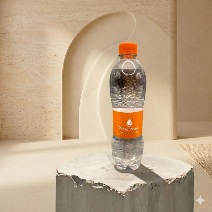 Água 500 ml - Garrafa PET · rótulo vinil adesivo