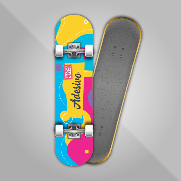 Shape de skate - 84 × 22 cm · vinil brilho