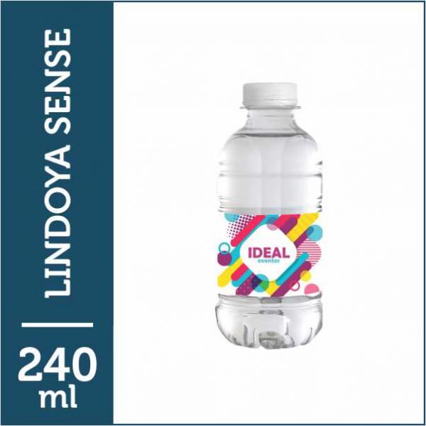 Lindoya Sense 240 ml - Garrafa PET · rótulo vinil adesivo