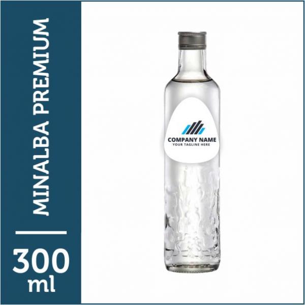 Minalba Premium 300 ml - Vidro · rótulo vinil adesivo