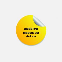 Adesivo Redondo 4 cm Plástico Vinil Adesivo Brilho 4x4 cm 4x0 Fundo Branco Leitoso Corte Redondo 