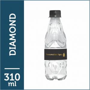 ÁGUA MINERAL PERSONALIZADA DIAMOND 310ml sem gás Garrafa Pet   Rótulo vinil adesivo  